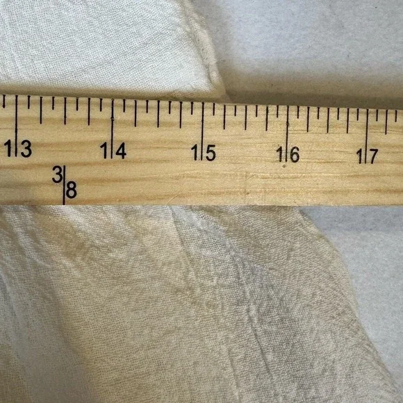 Doe & Rae Cream Lace Linen Cotton Cottage Coquette halter mini Dress Small boho - Picture 7 of 14